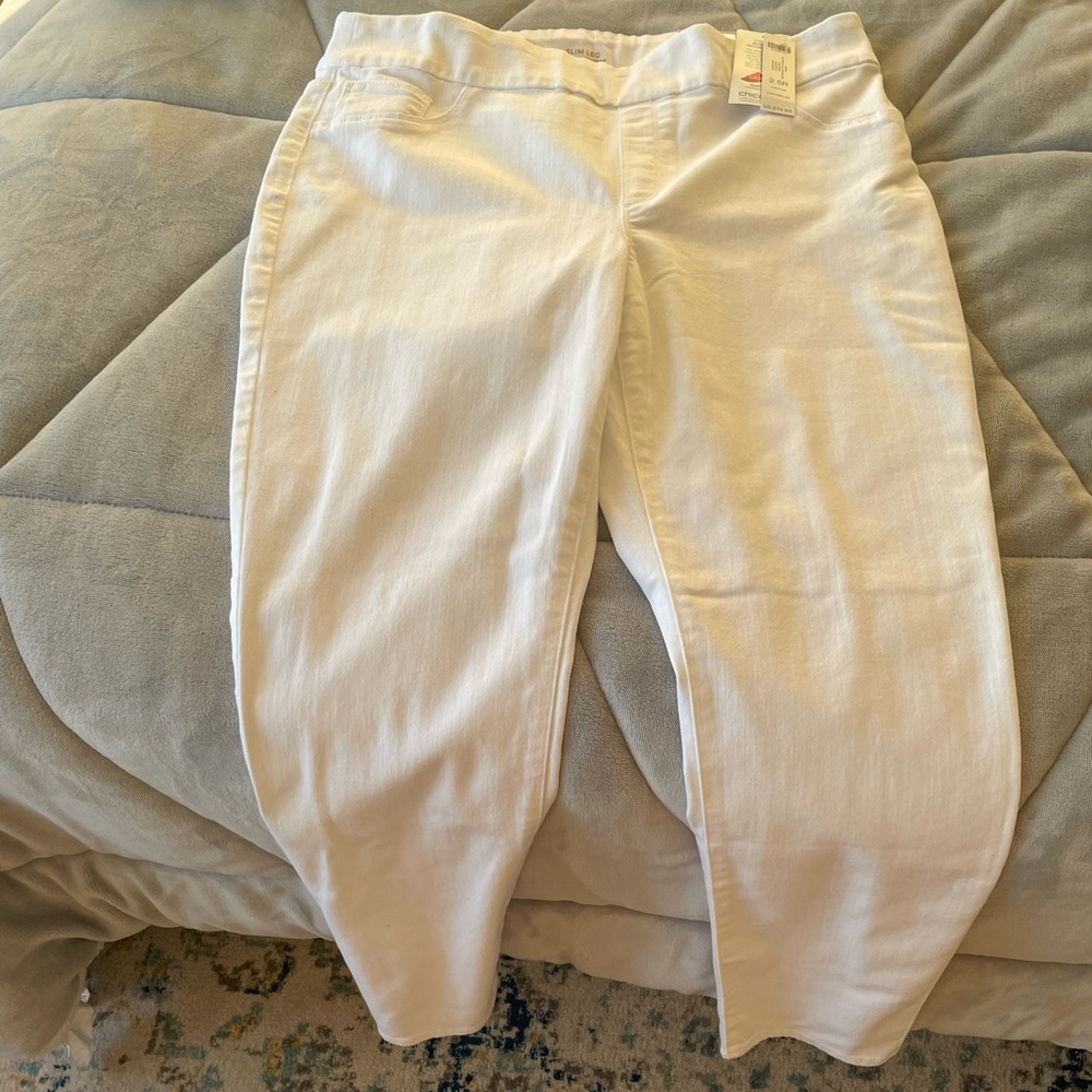 NEW Chico’s White Pants